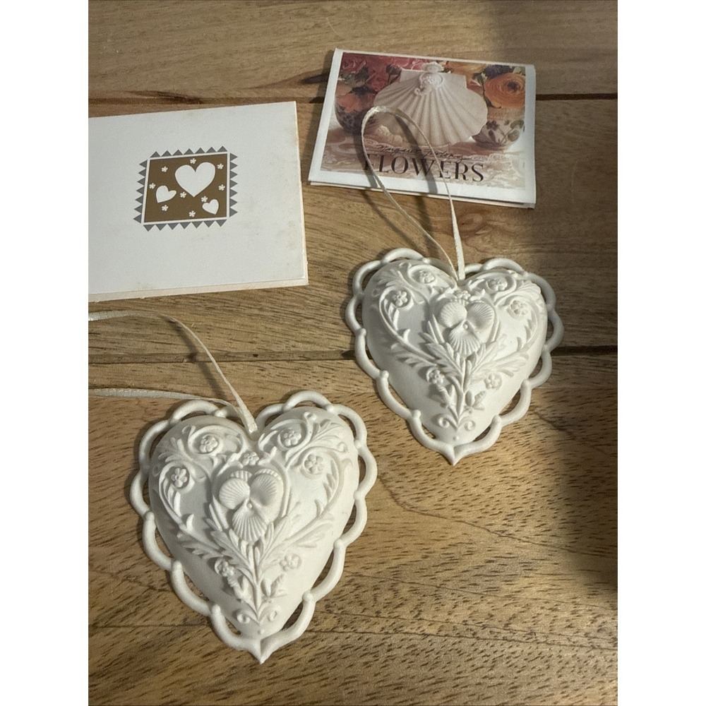Margaret Furlong From the Heart Ornaments 1997 Bisque Porcelain